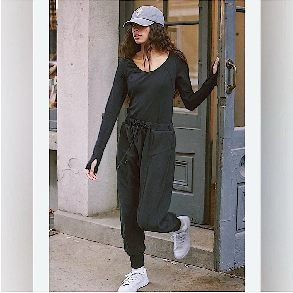 NEW Free People Movement Make It Count Onesie black Size Small